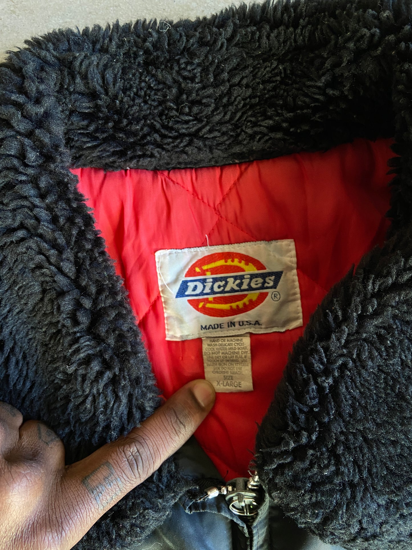 VTG Dickies Zip Up Jacket Sz XL