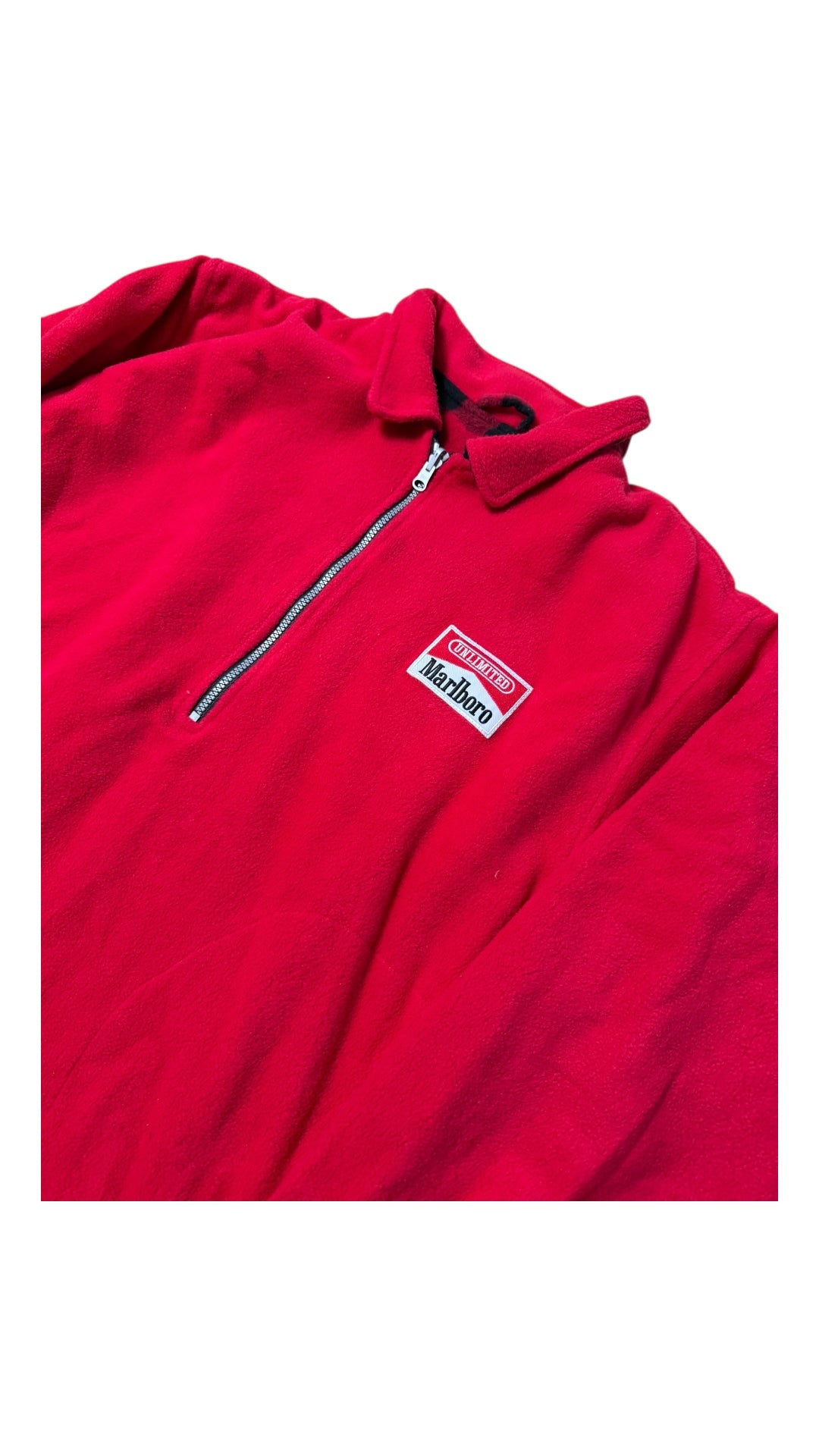 VTG Marlboro Reversible Fleece Jacket Sz XL