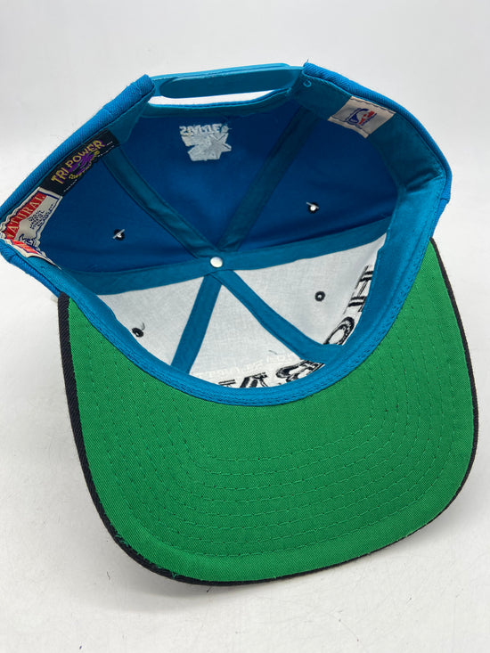 VTG Charlotte Hornets Starter Tri Panel Snapback Hat