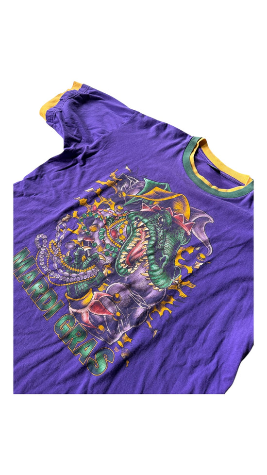VTG Mardi Gras Gator Tee Sz XL