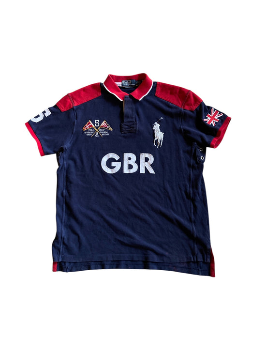Y2K Polo Ralph Lauren Great Britain Cup Polo Sz XL