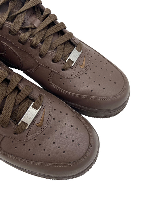 Preowned Nike Air Force 1 Low Supreme Baroque Brown Sz 10M/11.5W