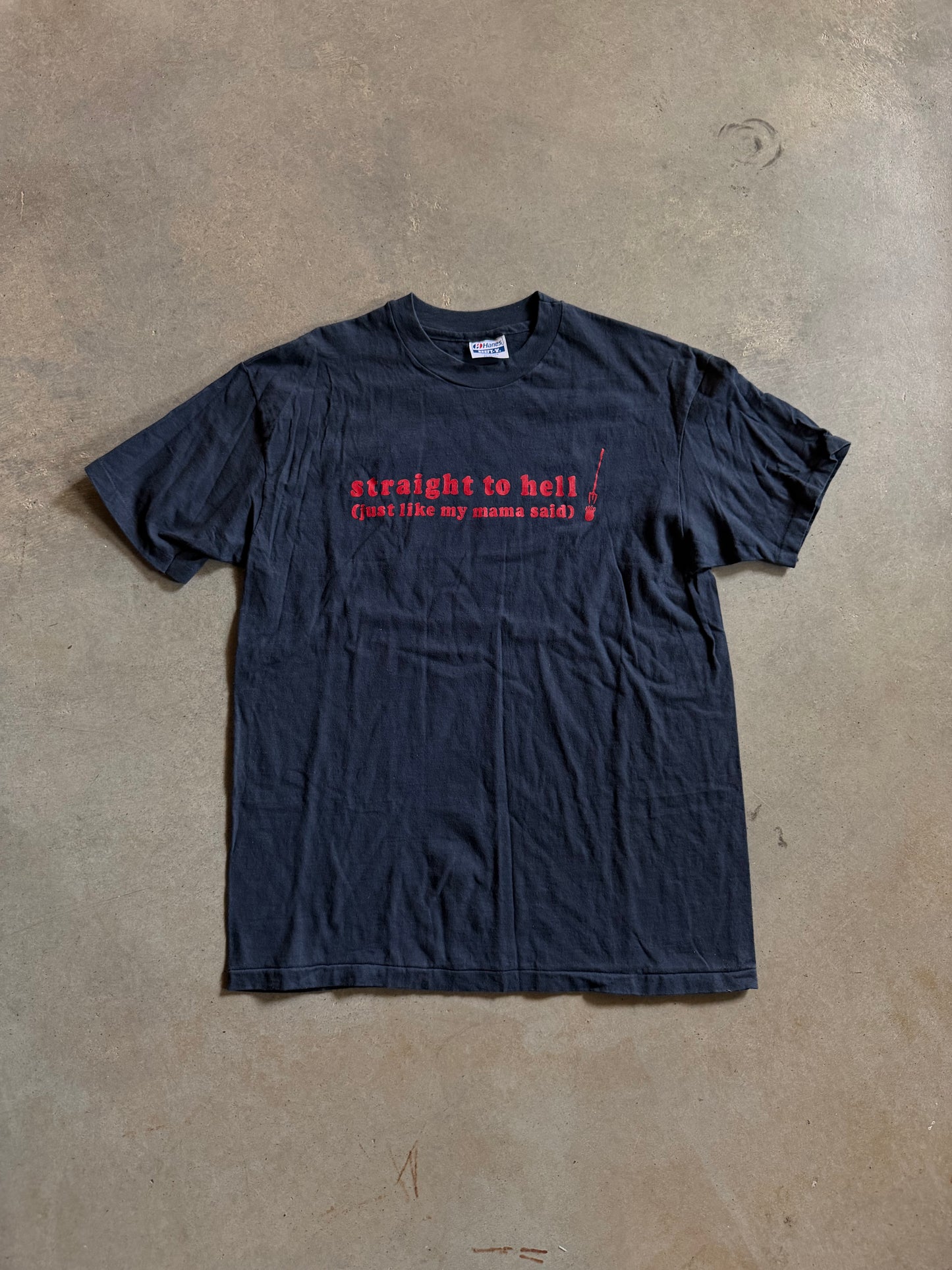 VTG Drivin & Cryin Straight To Hell Tee Sz M