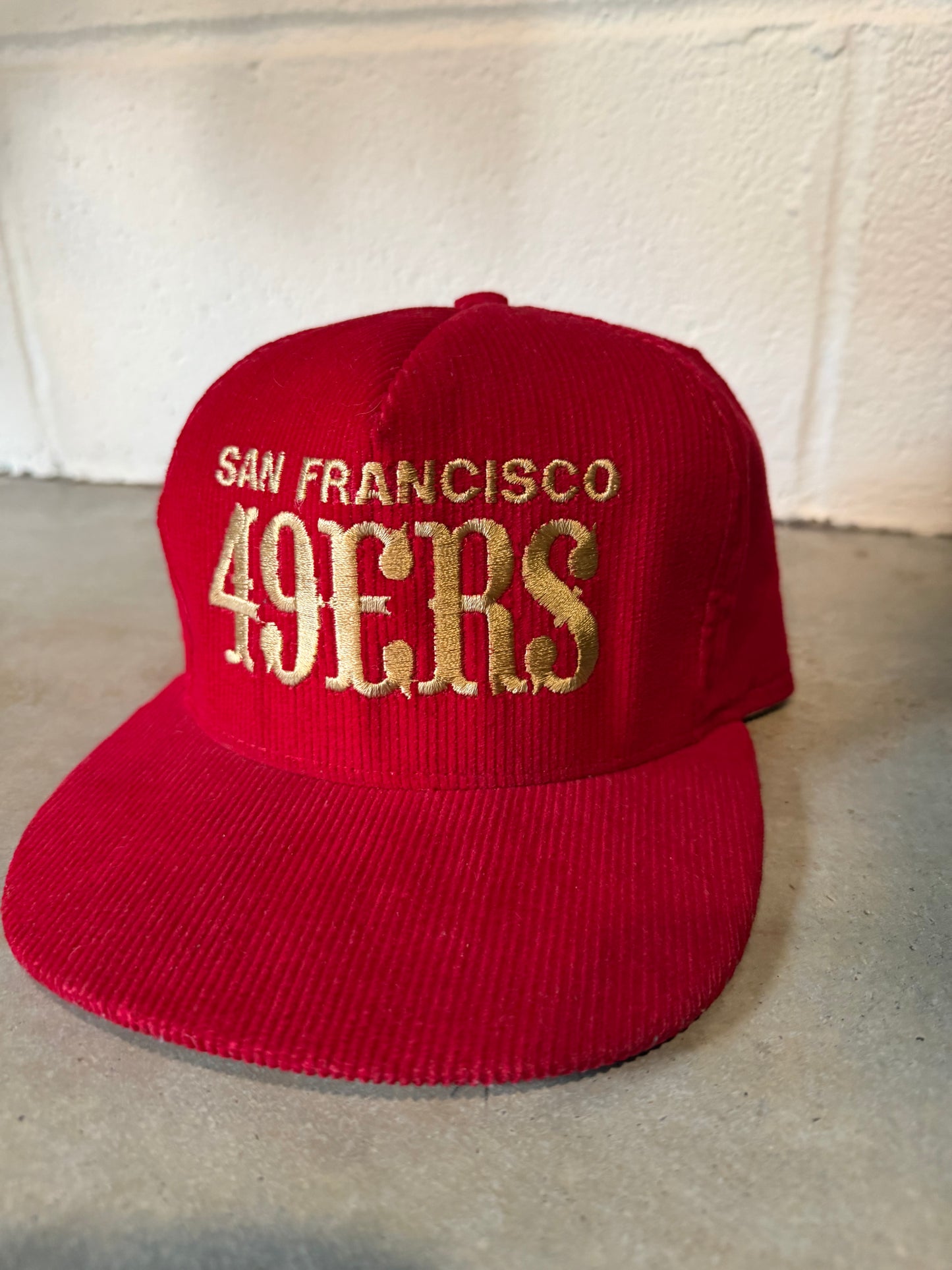 VTG San Francisco 49ers AJD Corduroy Hat