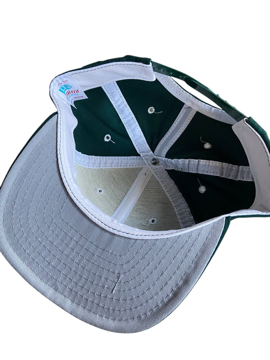 VTG Green/White New Era Blank Snapback Hat