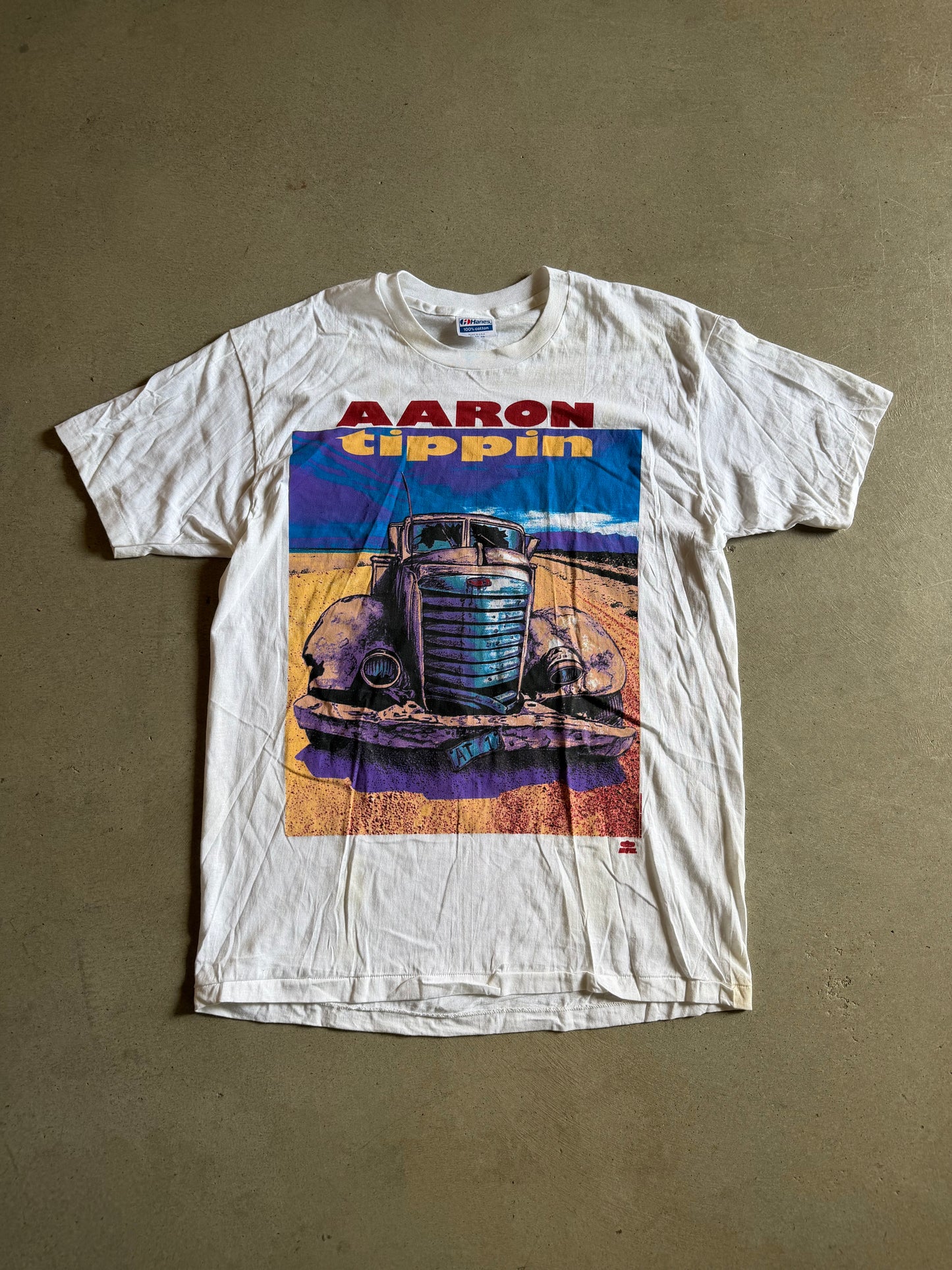 VTG Aaron Tippin Aint Nothin Wrong With Radio Concert Tee Sz L