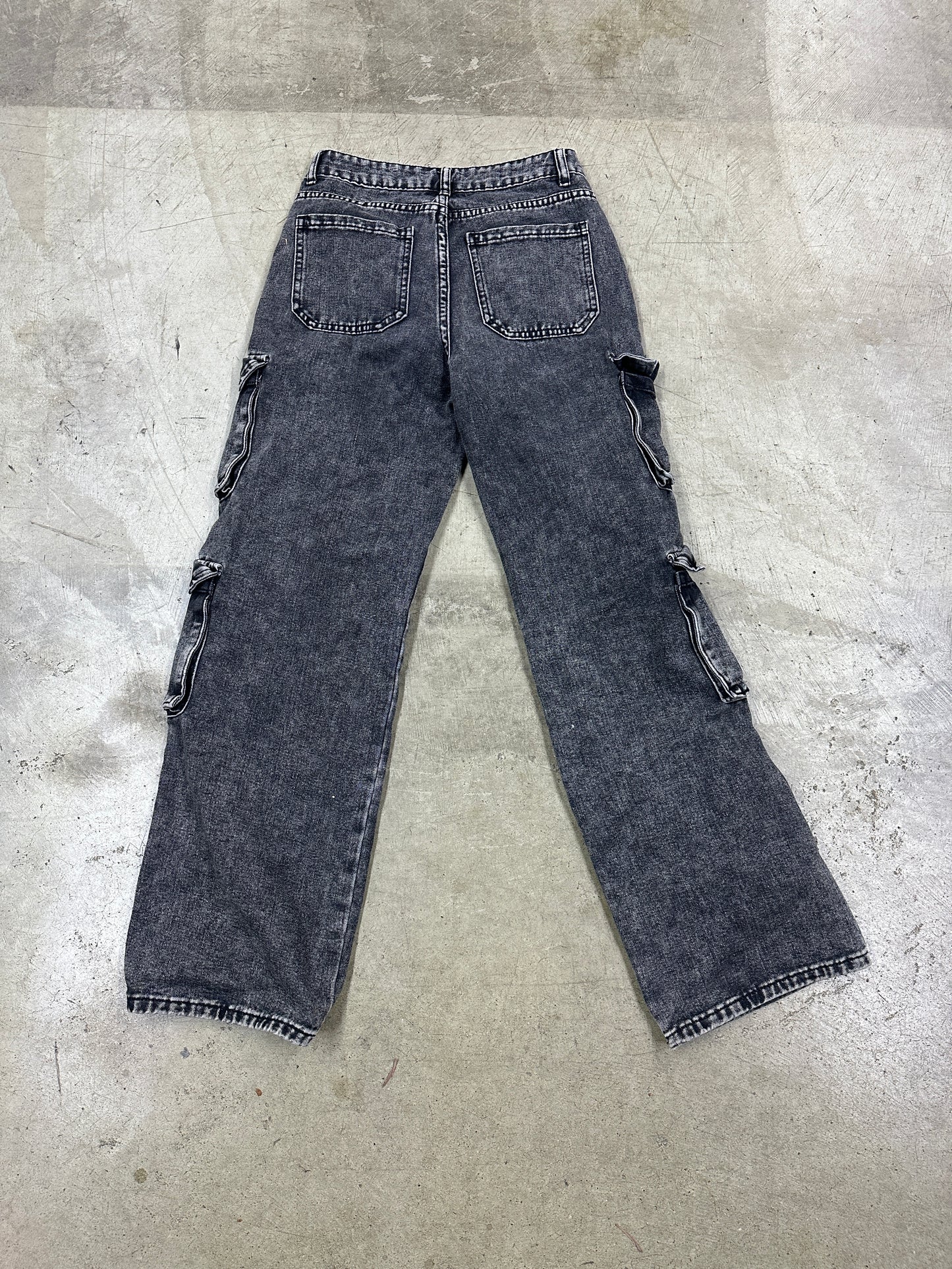 Wmns Denim Triple Cargo Pants Sz 28x29