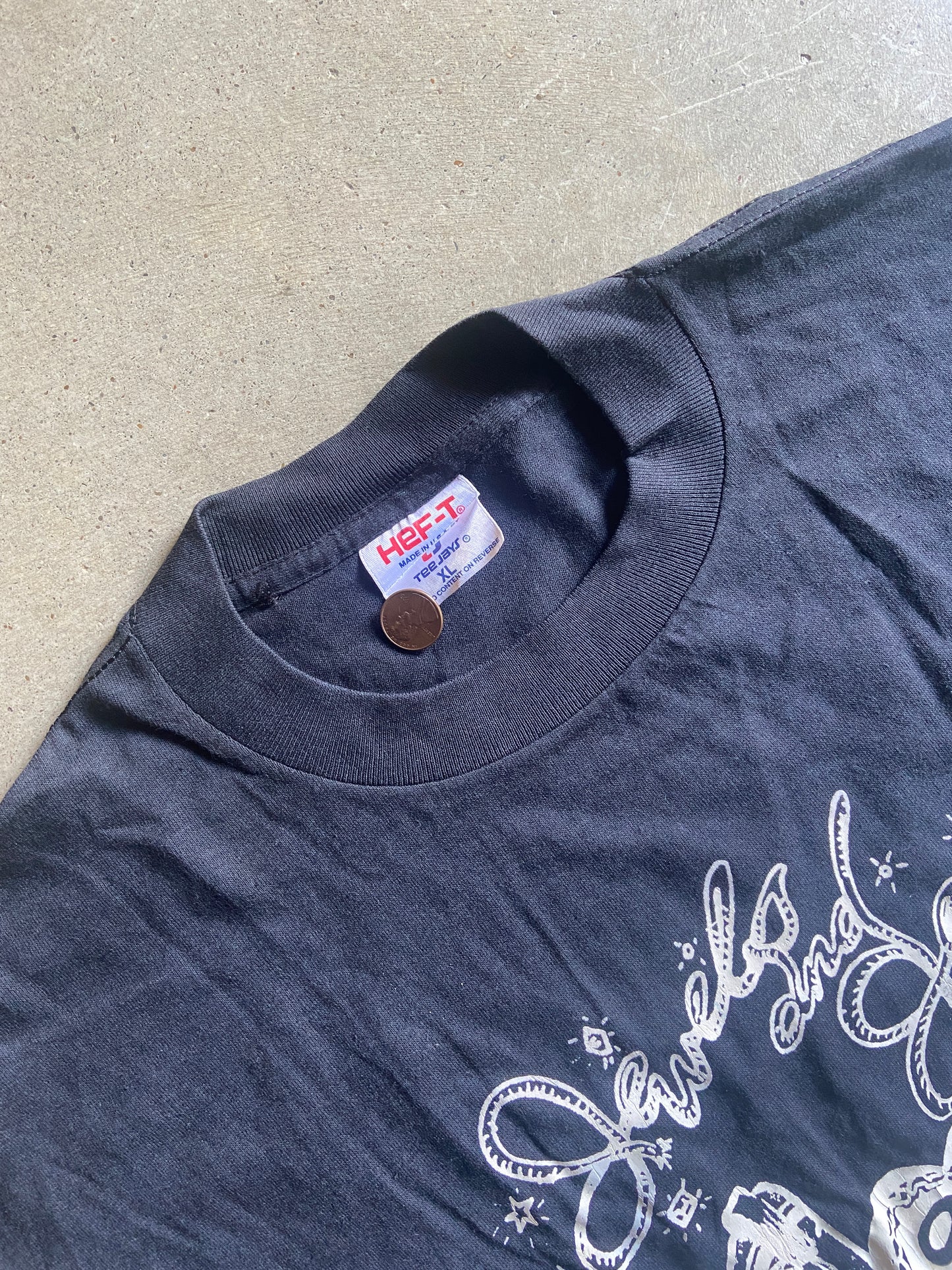 VTG Jewels & Seats 1993 Black Tee Sz XL