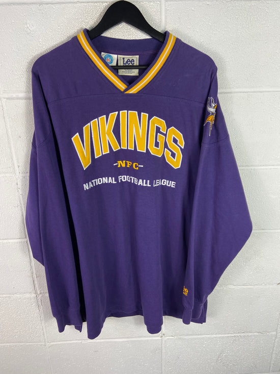 VTG Lee Minnesota Vikings Jersey Sweater Sz XL