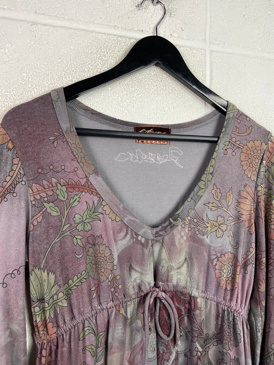 Amane Y2k Floral Shirt Sz Wmns L