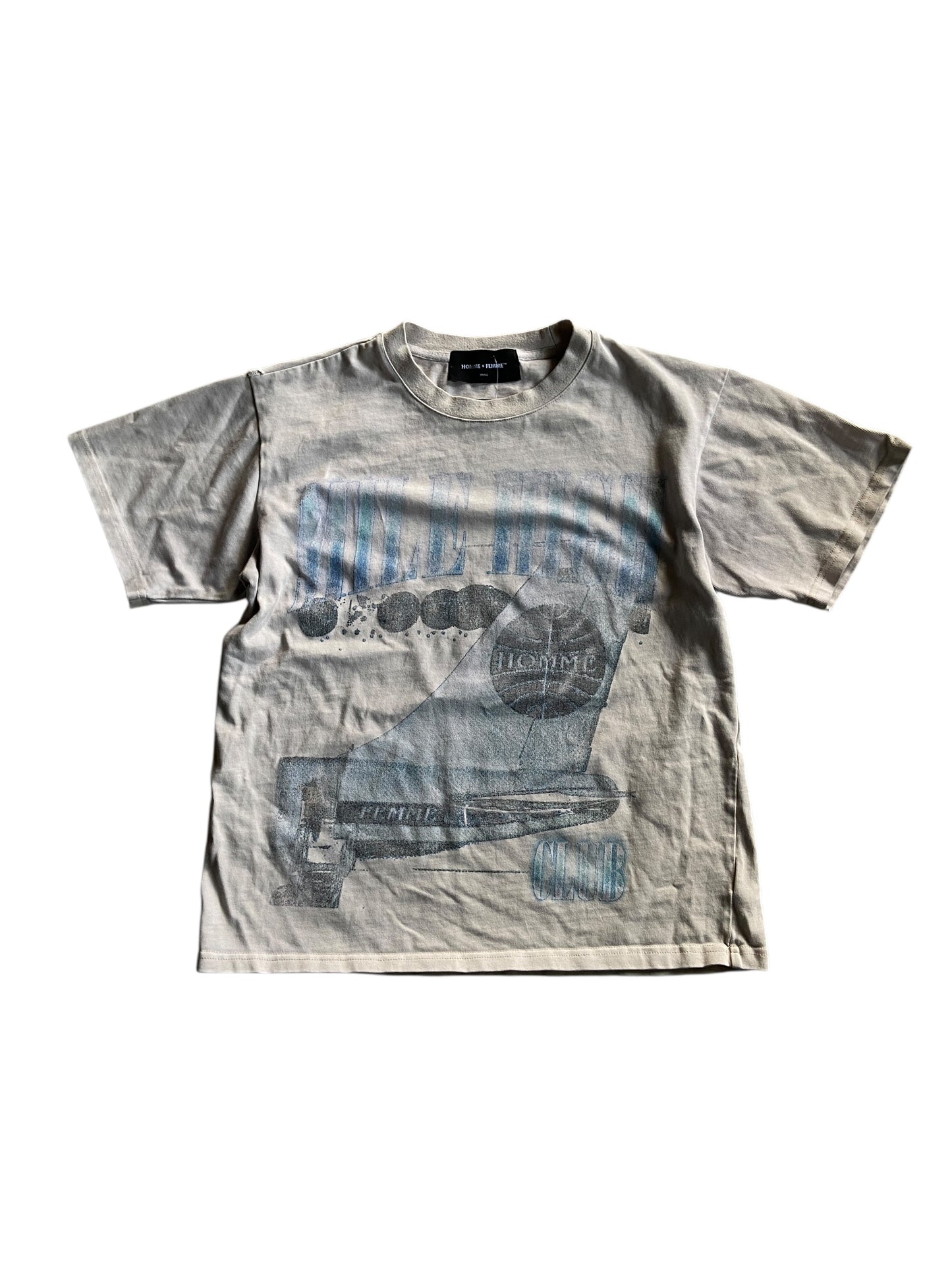 Homme + Femme Airplane Tee Sz S/M