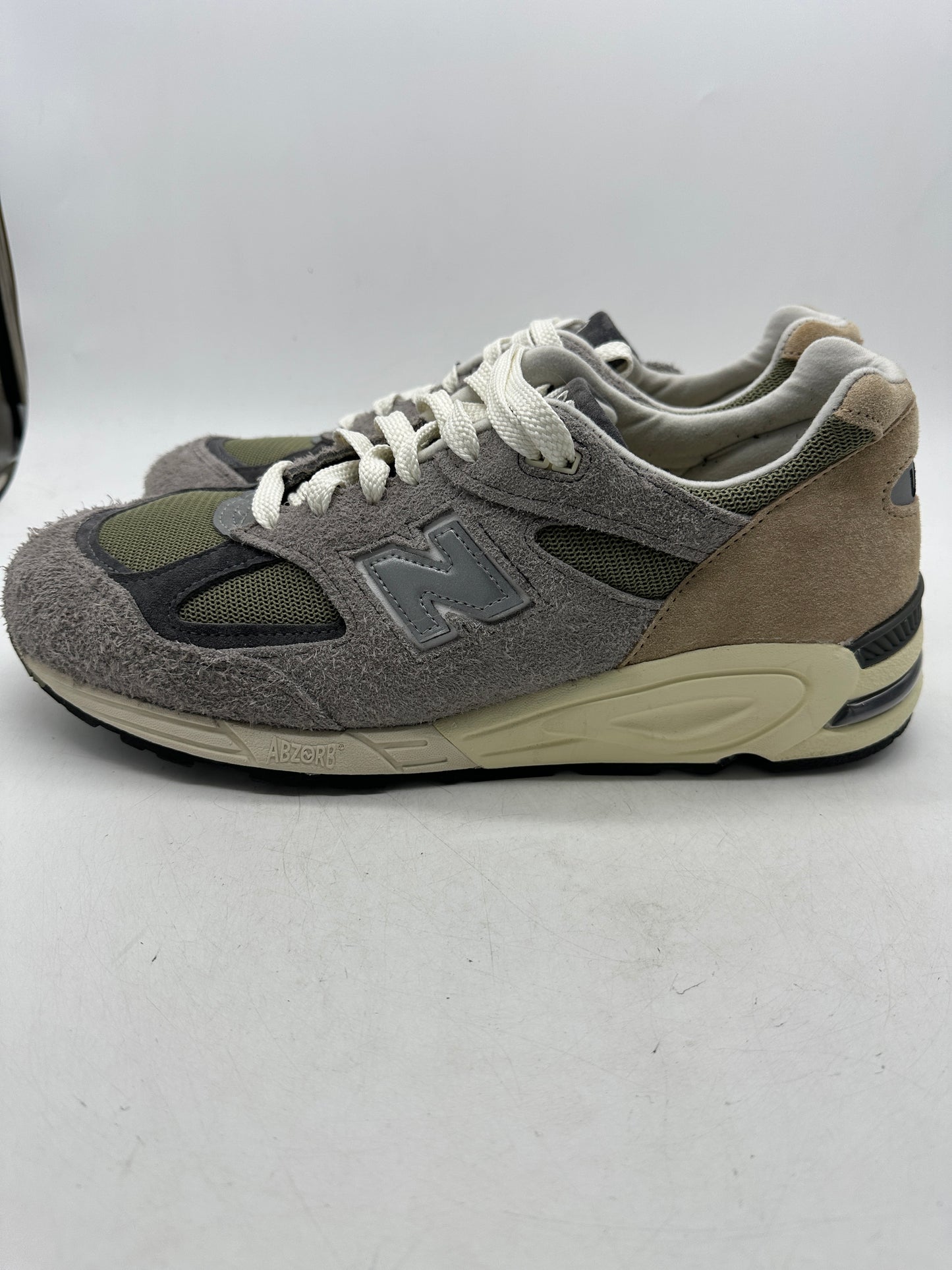 Preowned New Balance 990v2 MiUSA Teddy Santis Marblehead Incense Sz 13M/14.5W M990TD2