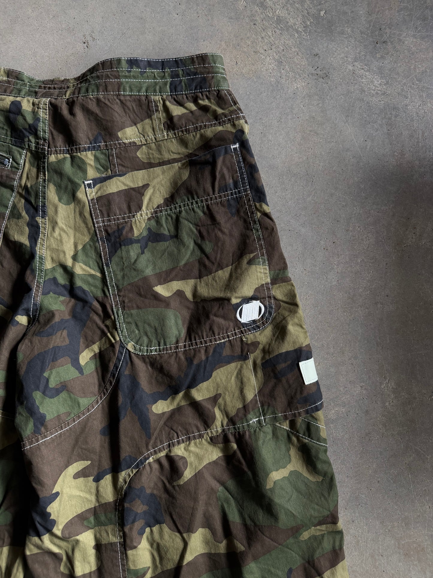 VTG Macgear Camo Glow in The Dark Rave Pants Sz 34x32