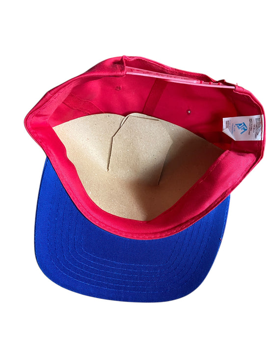 VTG Red/Blue AJM Blank Snapback Hat