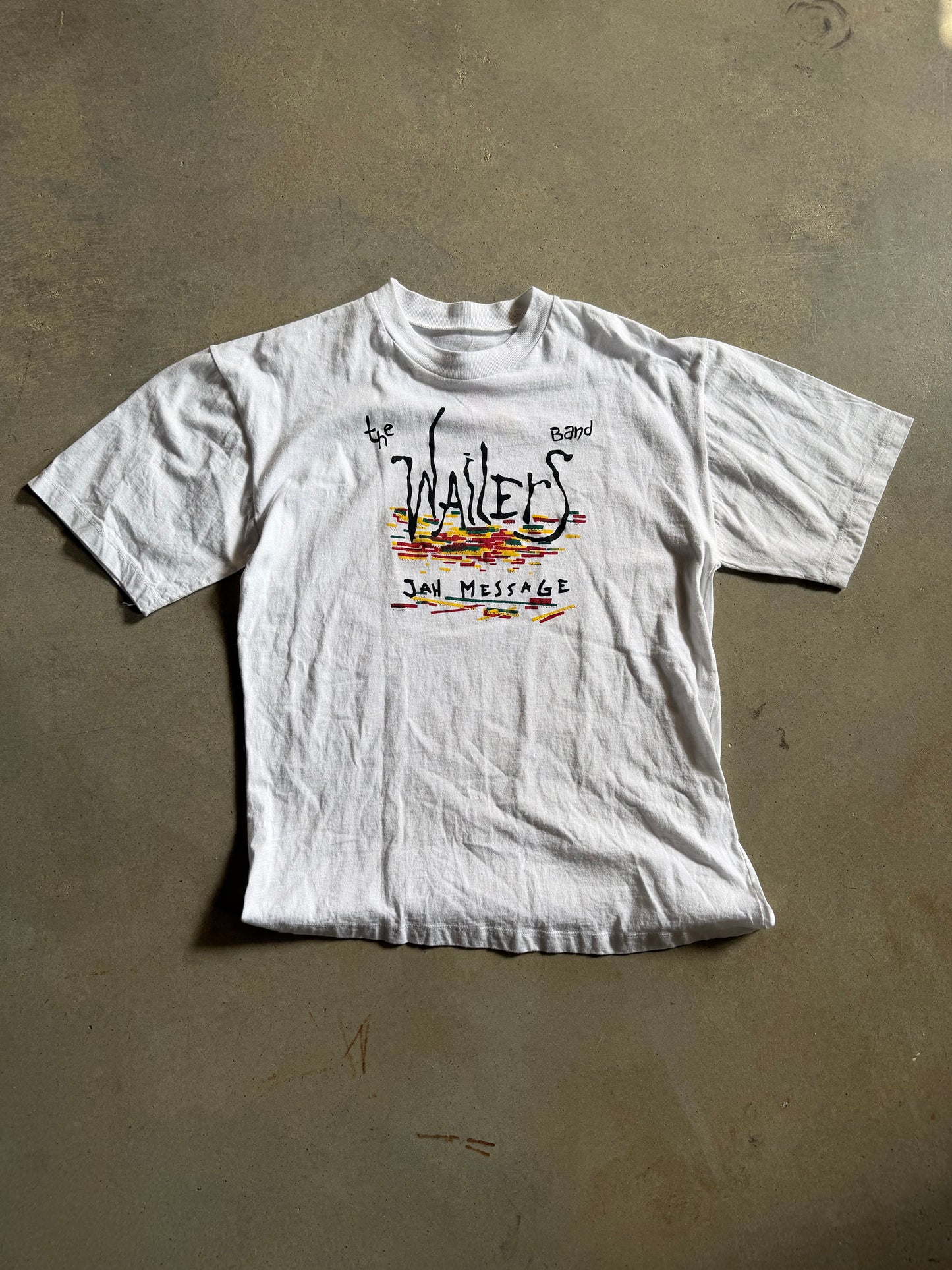 VTG The Wailers Band Jah Message Tee Sz M