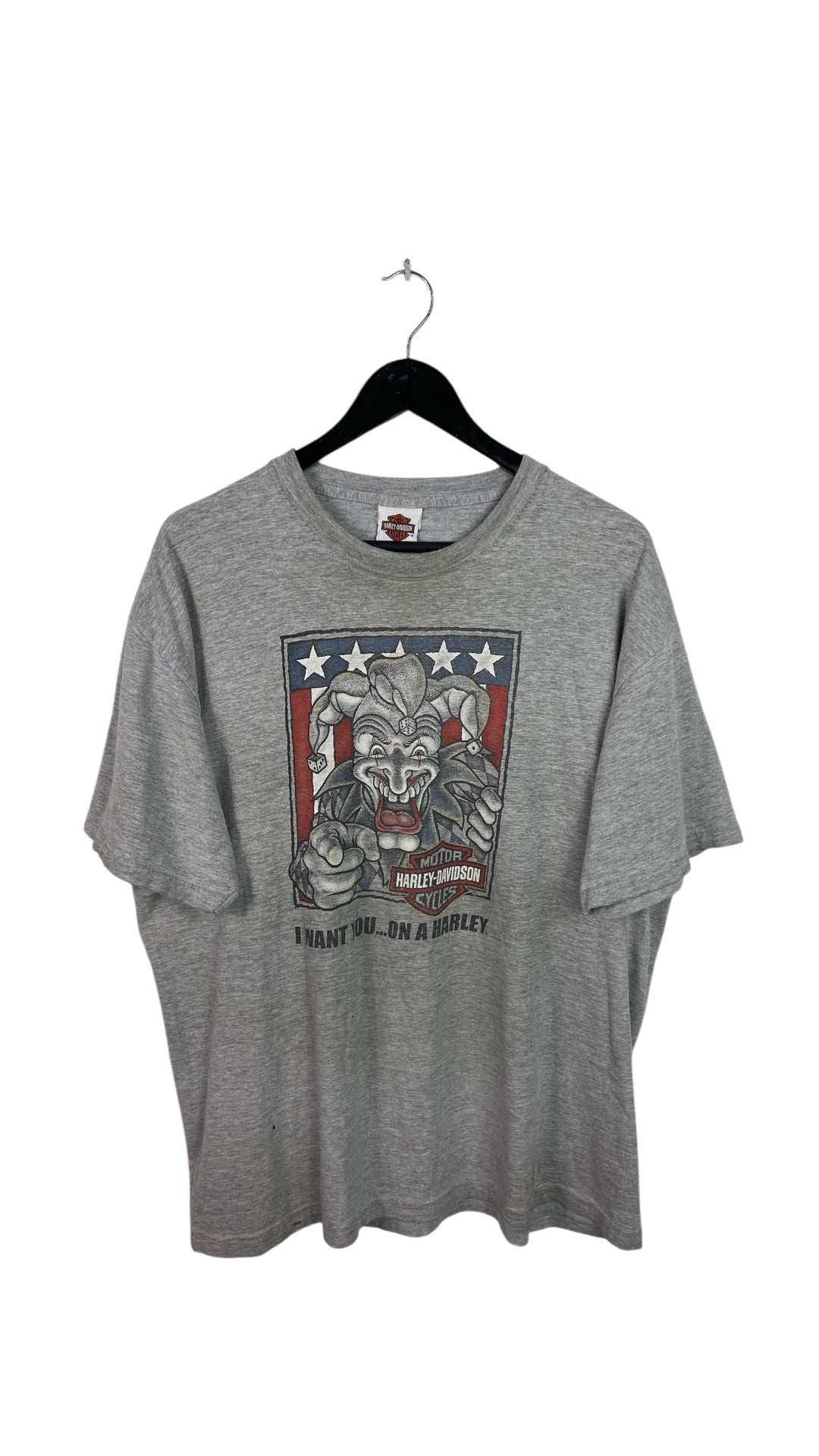 Y2K Harley Davidson Joker Uncle Sam Tee Sz XL