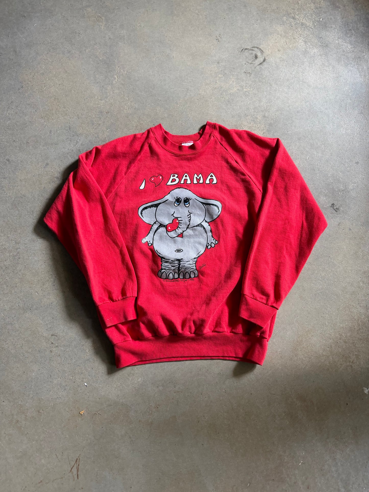 VTG Alabama I Love Bama Sweatshirt Sz M