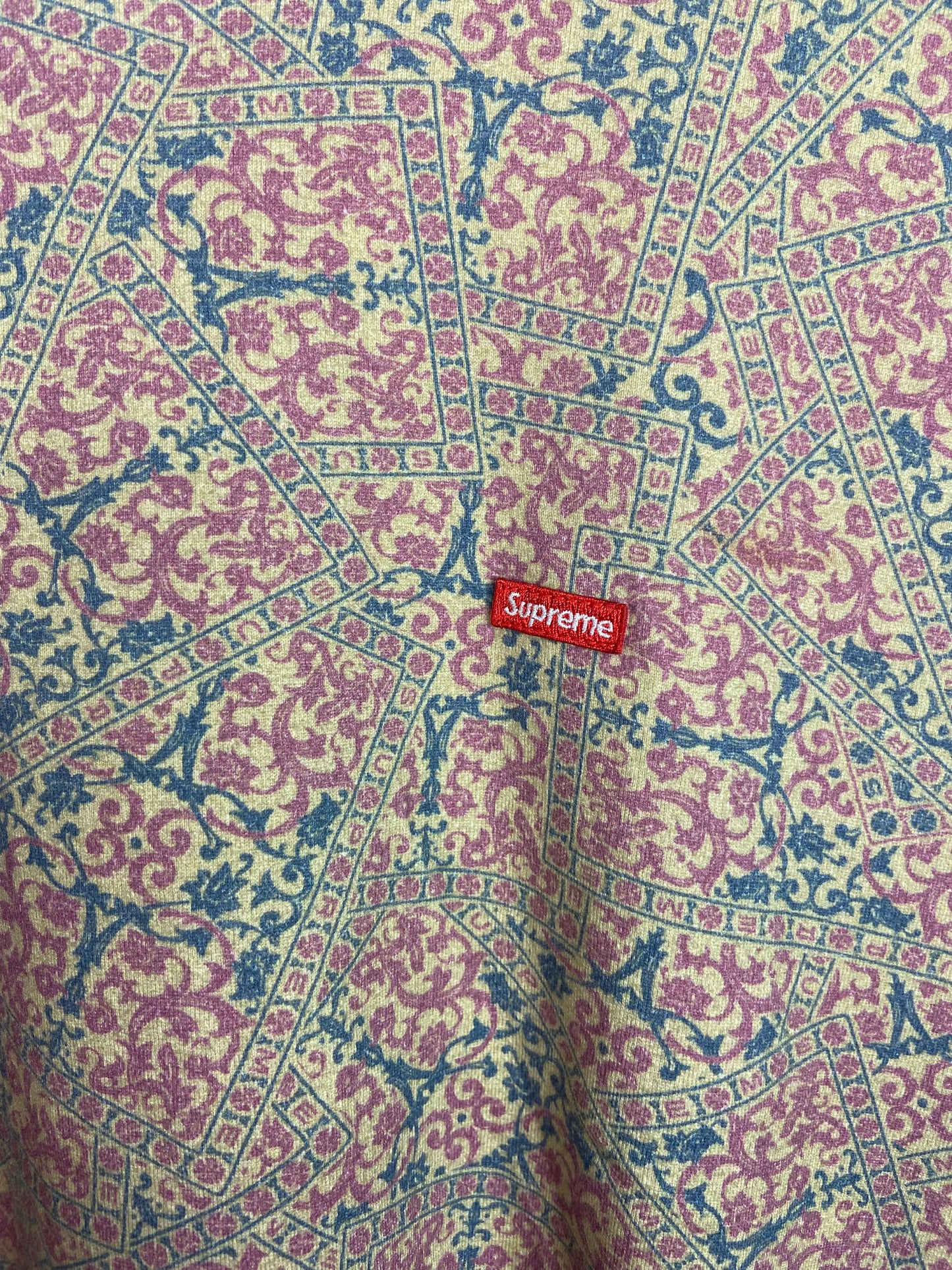 Supreme Red Mosaic Tee Sz M