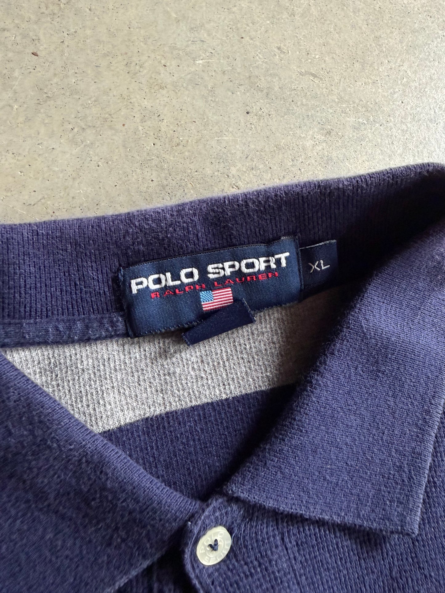 VTG Polo Sport Multicolor Polo Shirt Sz XL