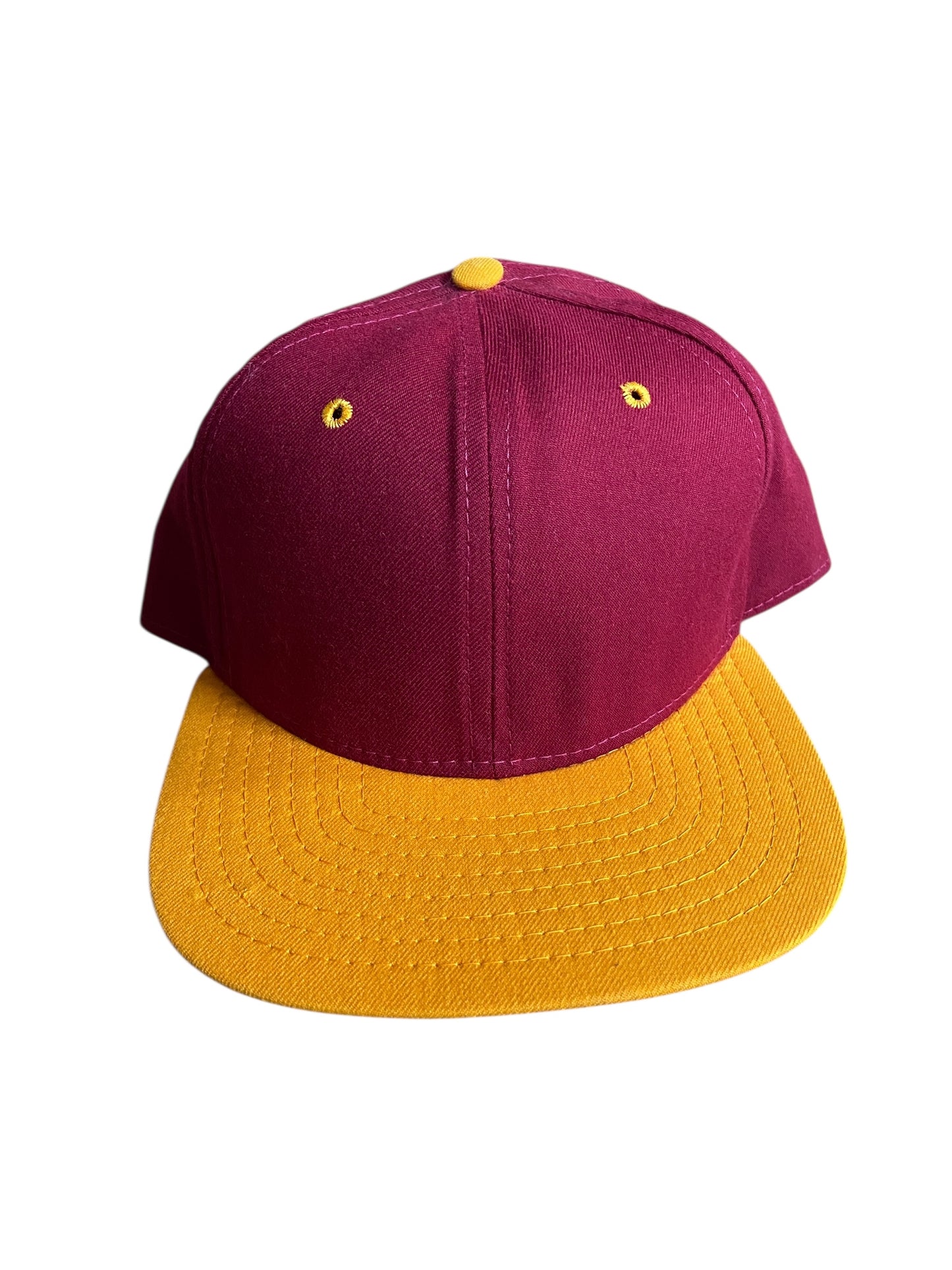 VTG New Era Maroon/Yellow Snapback Hat
