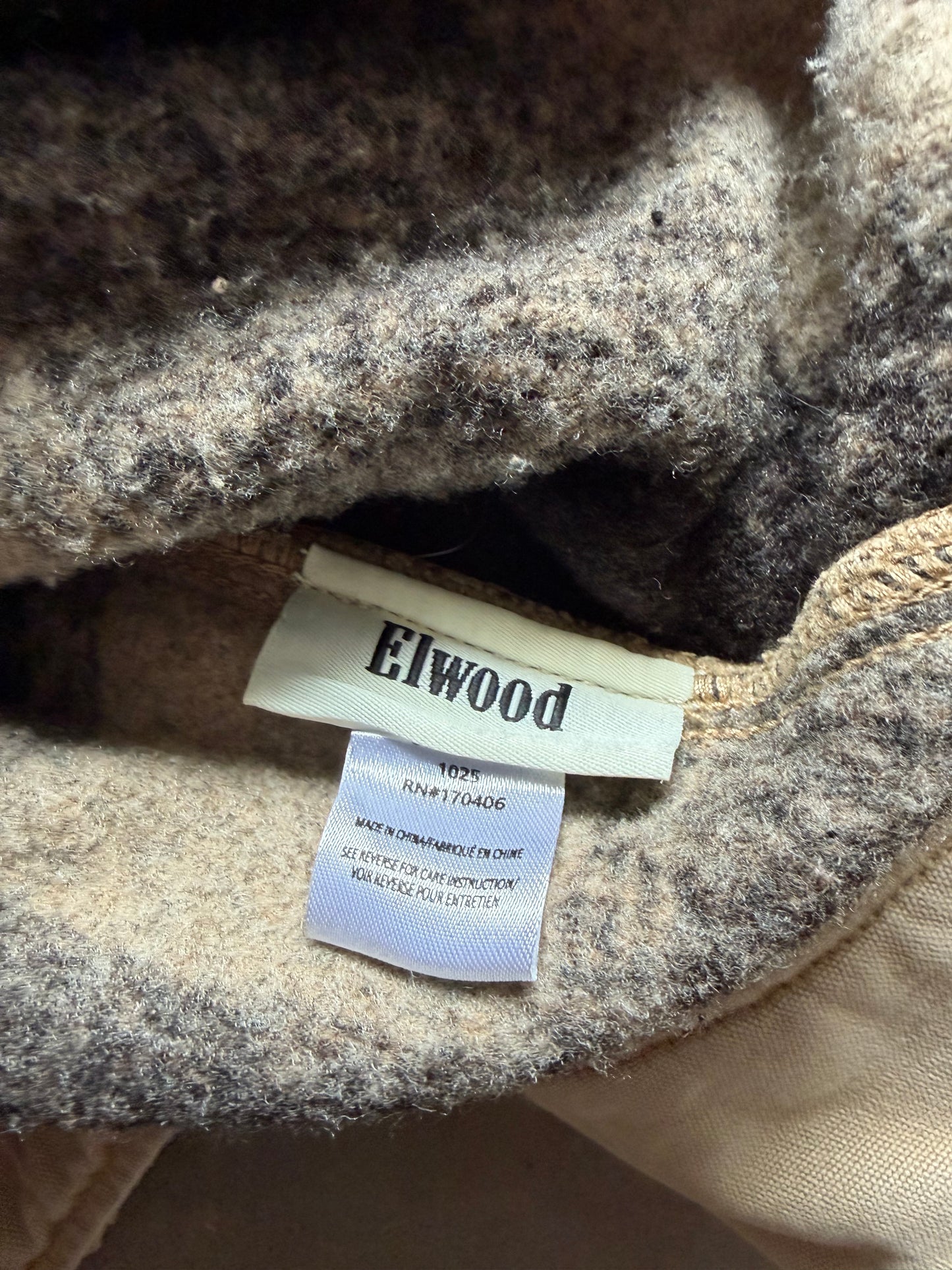 Elwood Petrol Workwear Cropped Jacket Khaki Tan Adult Sz XL