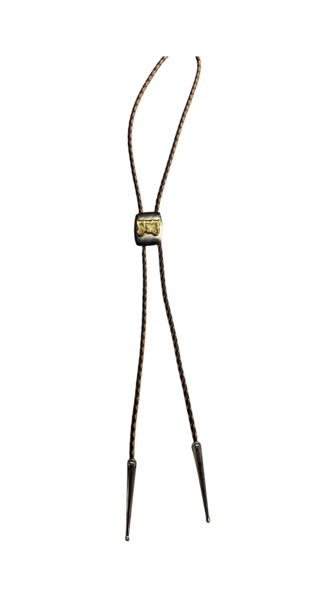 VTG Wagon Brown Bolo Tie