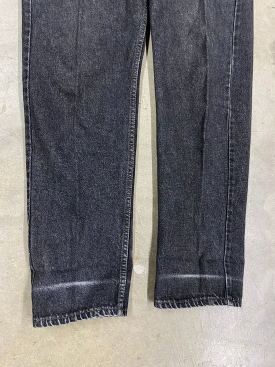 VTG Levi's Orange Tab 505 Black Denim Jeans Sz 36x32