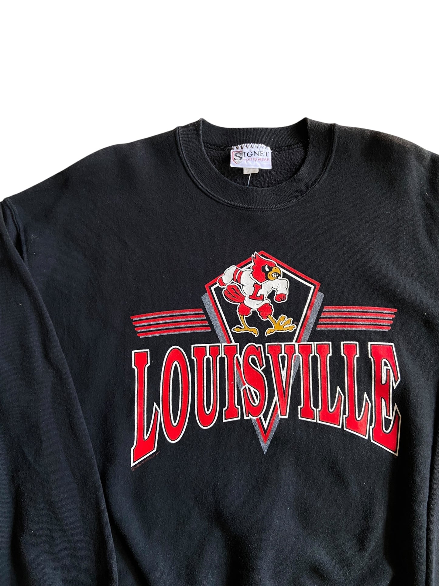 VTG Louisville Cardinals Crewneck Sweater Sz XL
