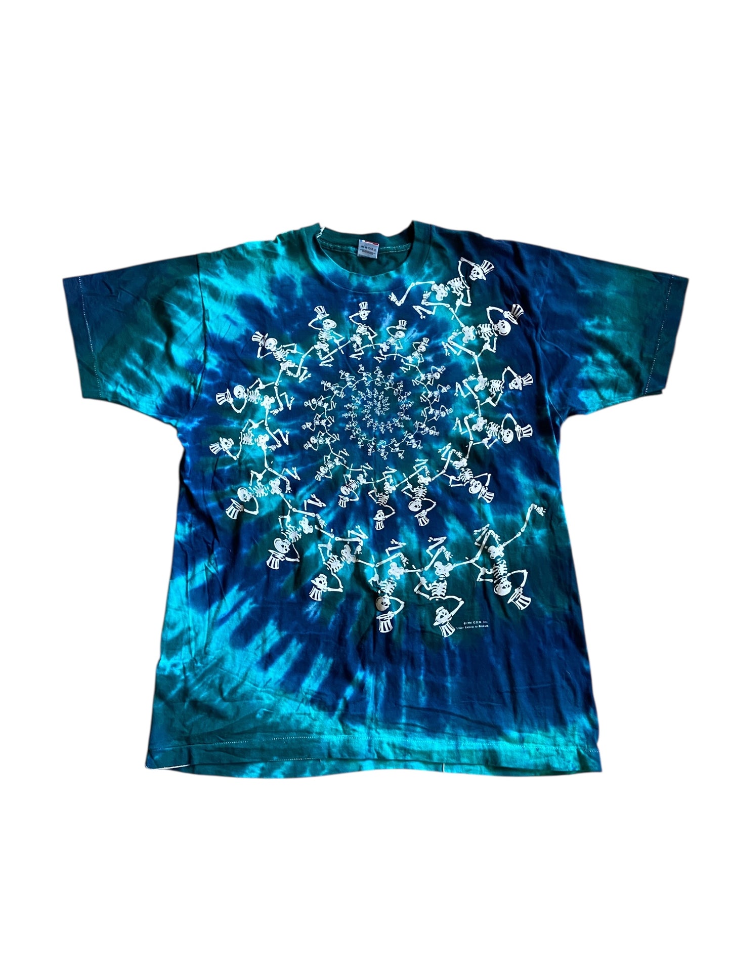 VTG Grateful Dead 25 Years Blue Tye Dye Tee Sz L/XL