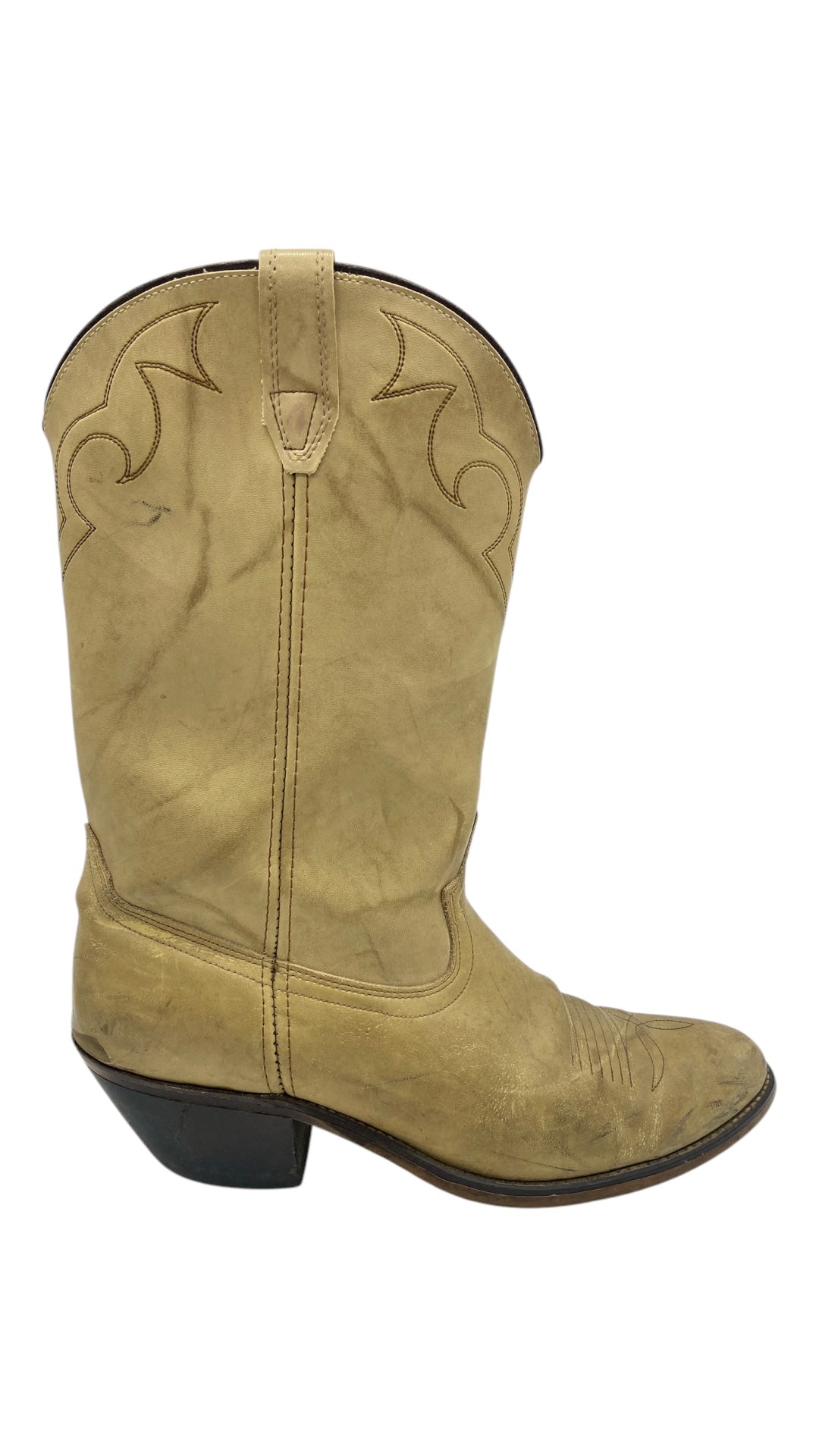 Used Light Wash Cowboy Boot Size 9.5D