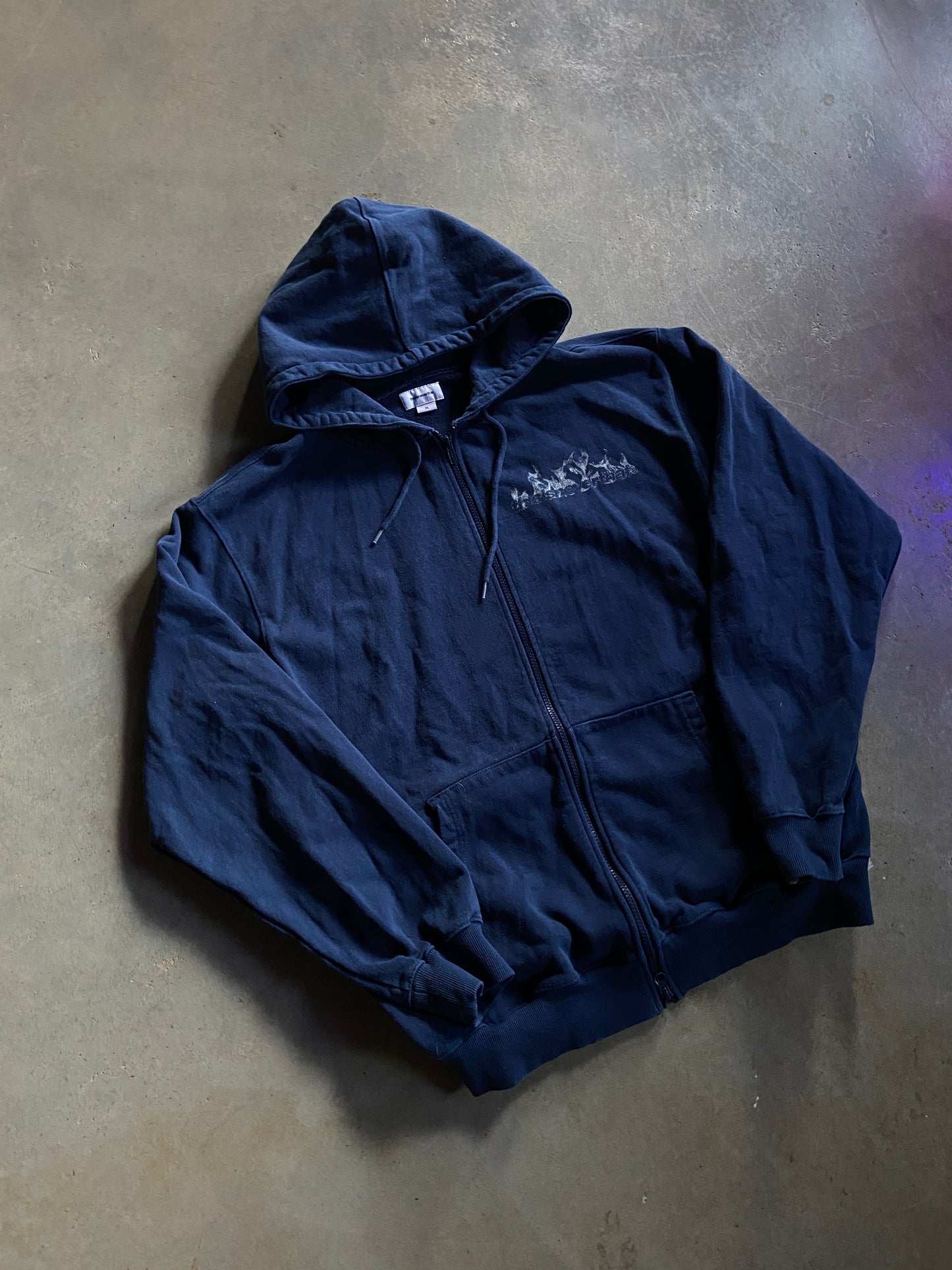 thisisneverthat Zip Up Smoke Hoodie Sz XL