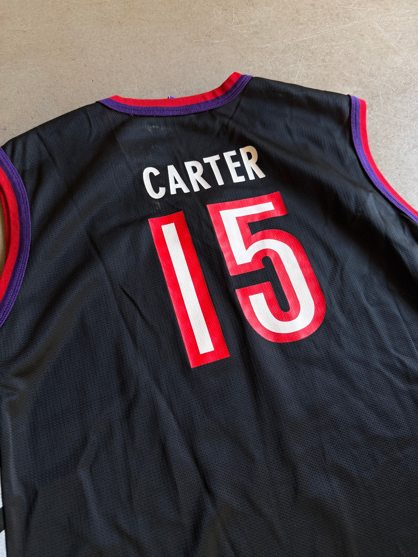 VTG Toronto Raptors Vince Carter Champion Jersey Sz 44