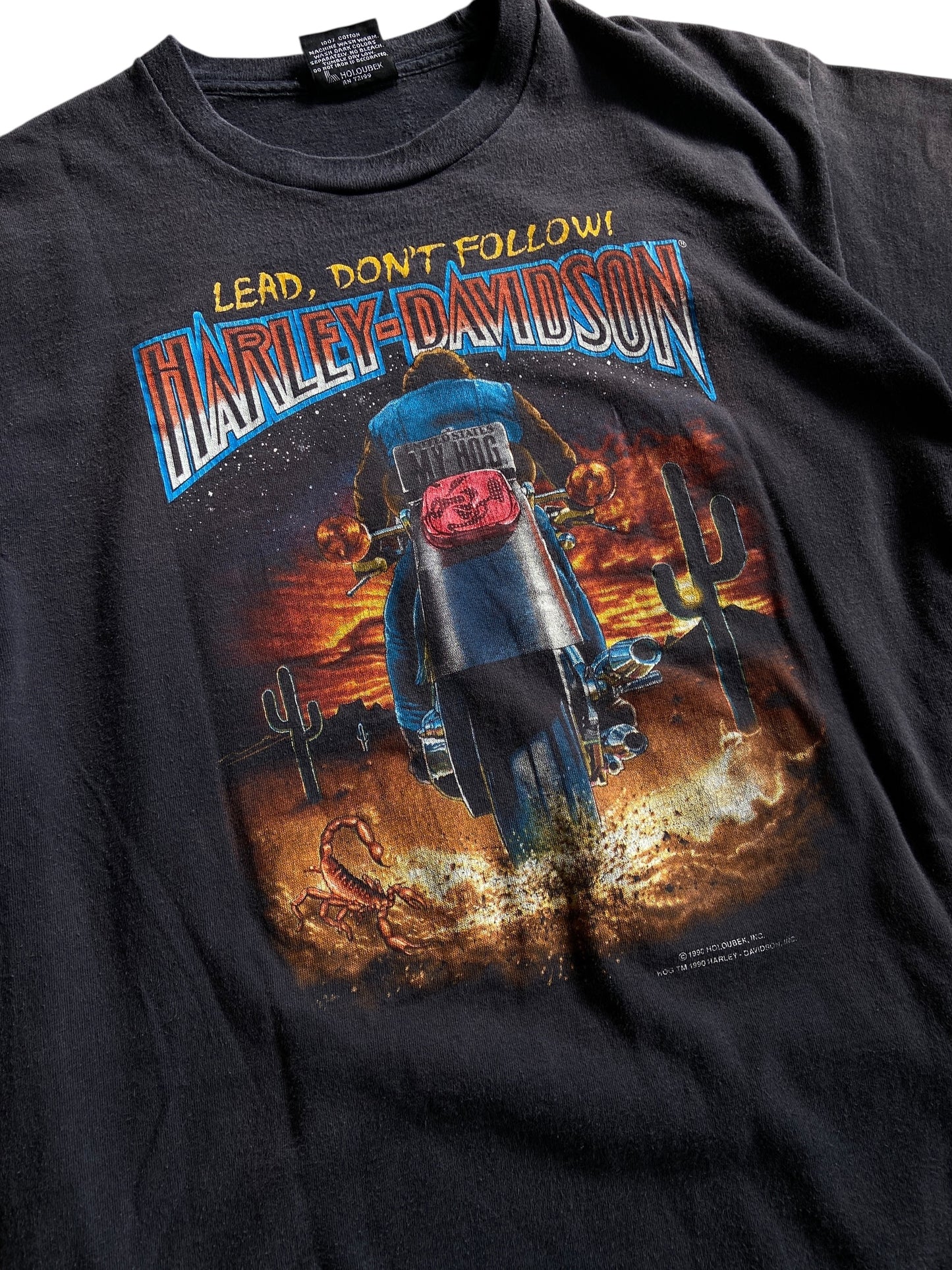 VTG Harley Davidson Lead Don't Follow Tee Sz L