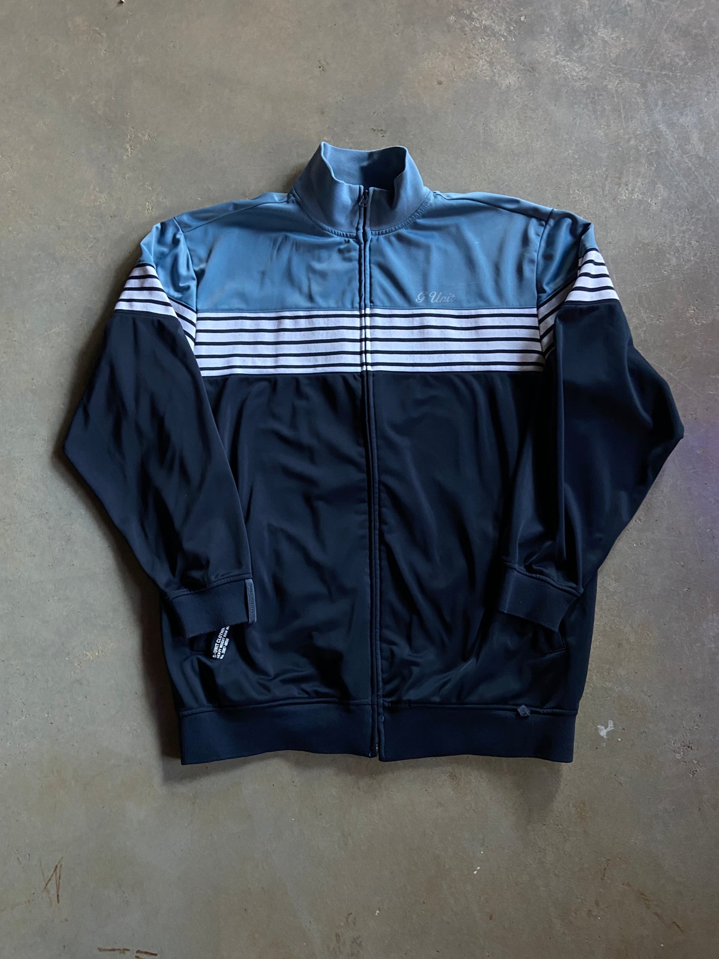 VTG G Unit Striped Track Jacket Sz XL