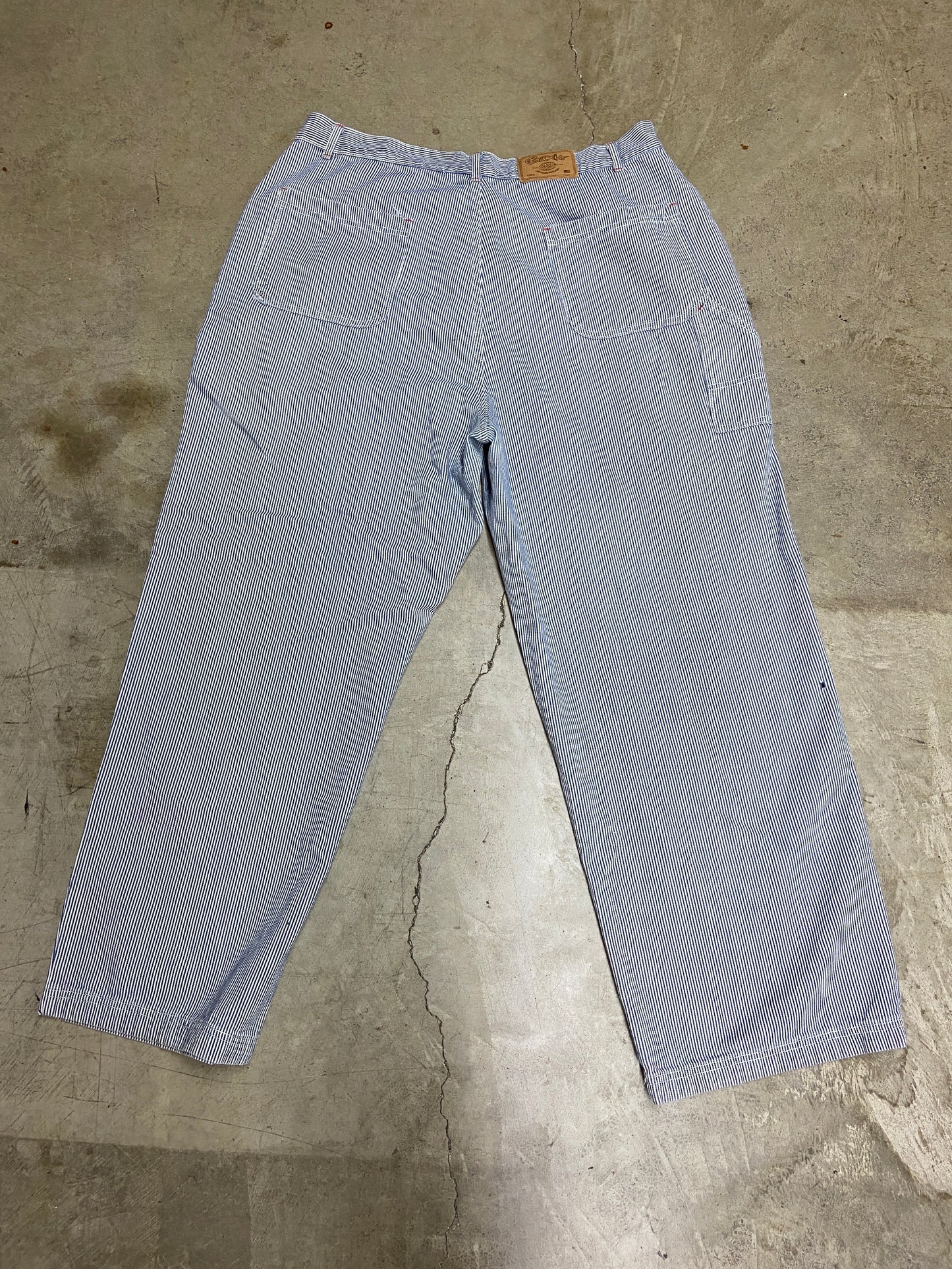 Y2K Baxis Jeanwear Stripe Pants Sz 38x31