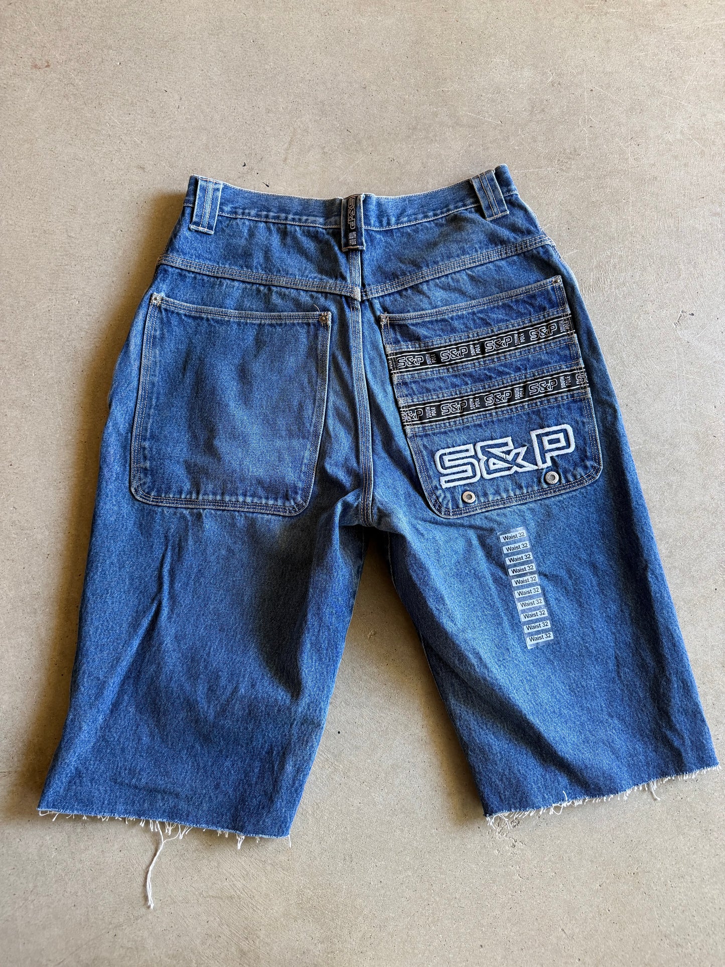 Y2K Southpole Denim Jorts Sz 32x15