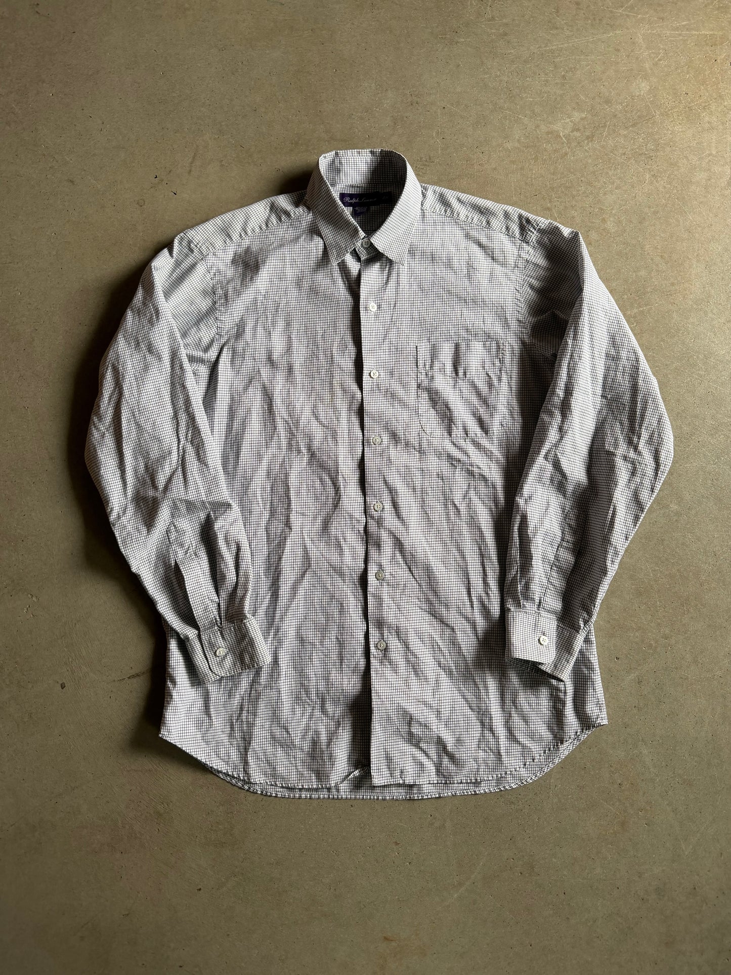 Polo Ralph Lauren Purple Label Button Up Shirt Sz L