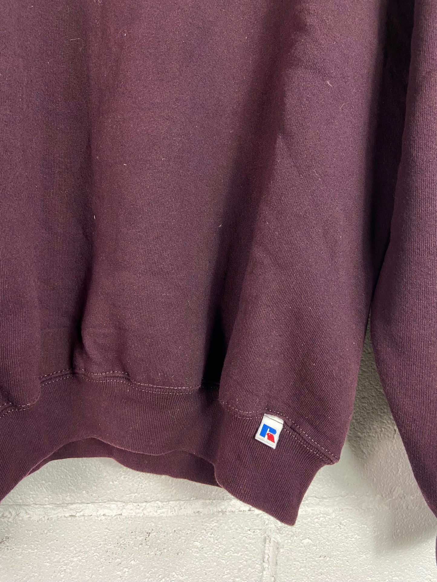 VTG Russell Athletic Burgundy Crewneck Sz M