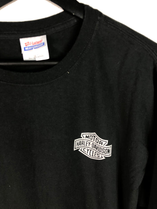 VTG Harley Davidson Silver Logo L/S Tee Sz XL