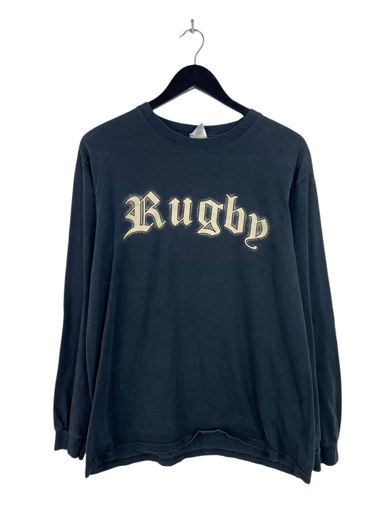 VTG Elegant Violence Rugby Longsleeve Tee Sz M