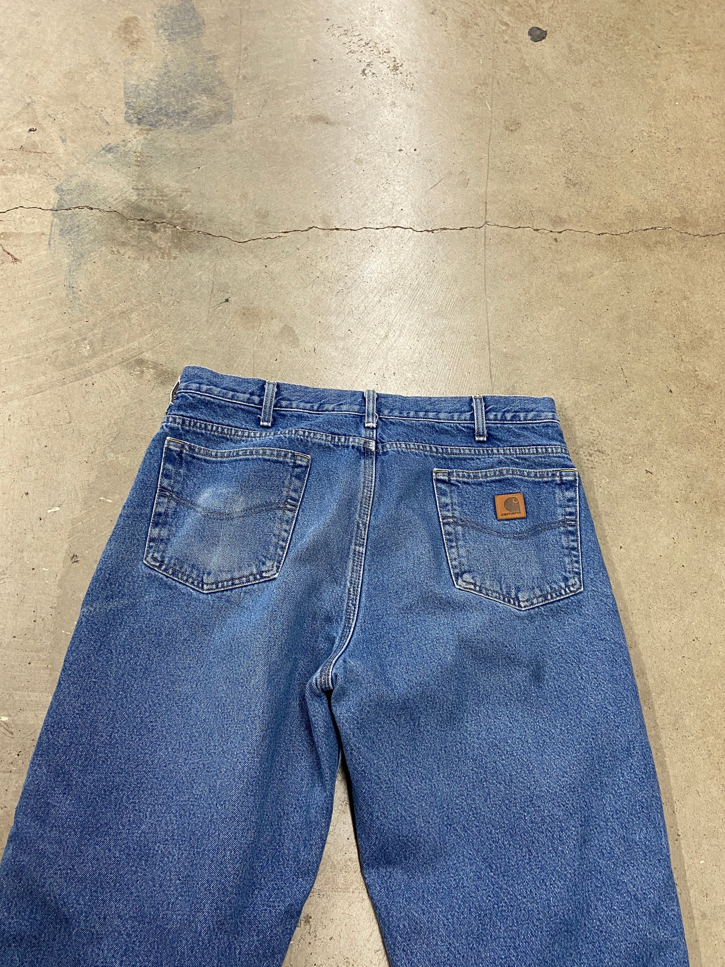 Carhartt Flannel Line Denim Jeans Sz 36x30