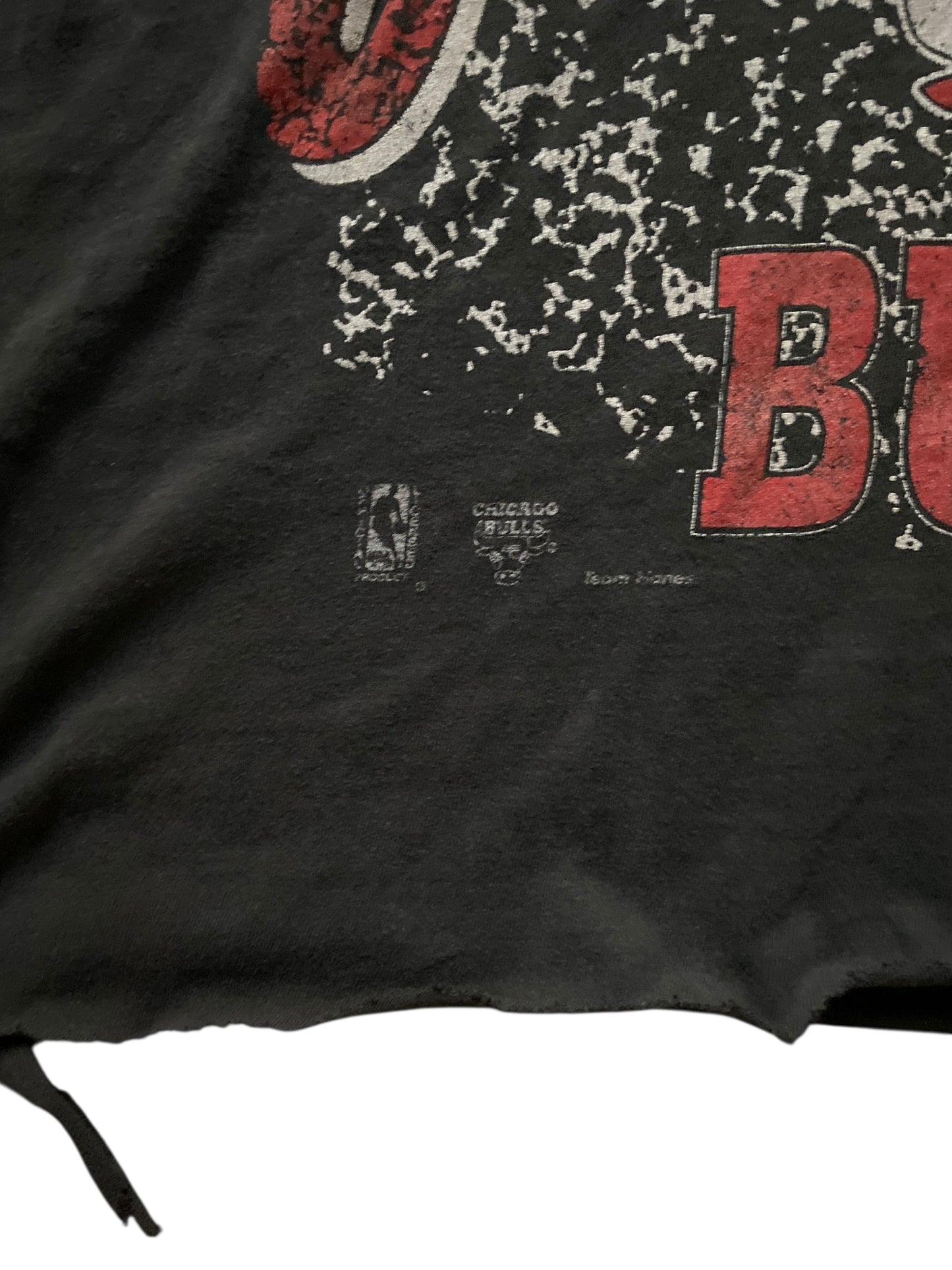 VTG Thrashed Chicago Bulls Tee Sz M