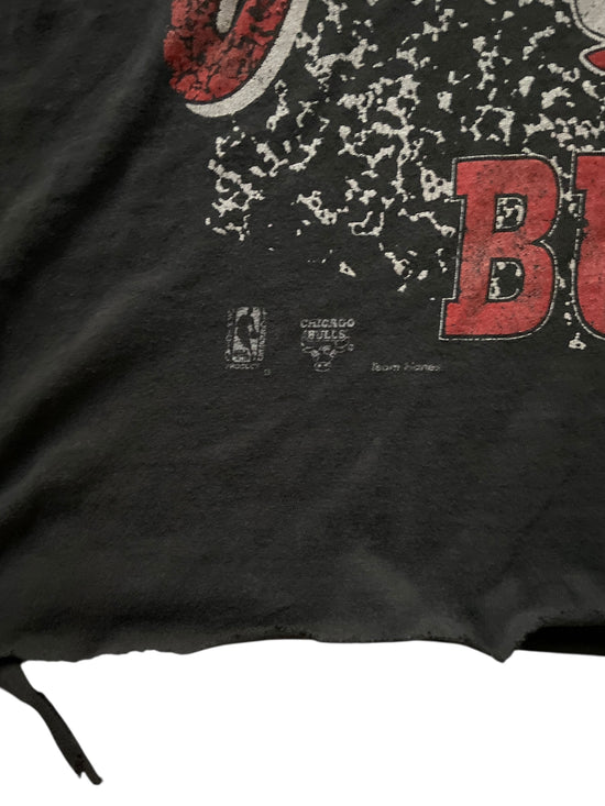 VTG Thrashed Chicago Bulls Tee Sz M