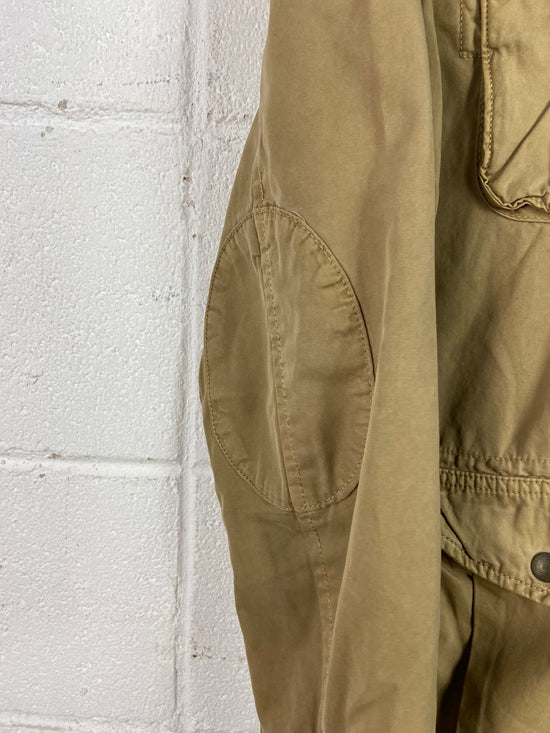 VTG Lucky Brand Fishing Tan Jacket Sz L