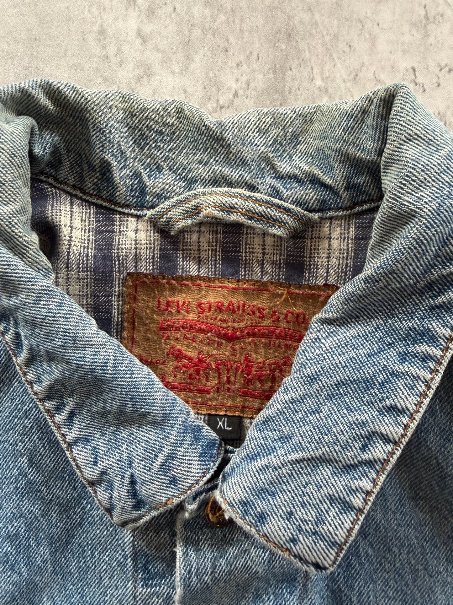 Levi's Flannel Lined Denim Jacket Sz XL