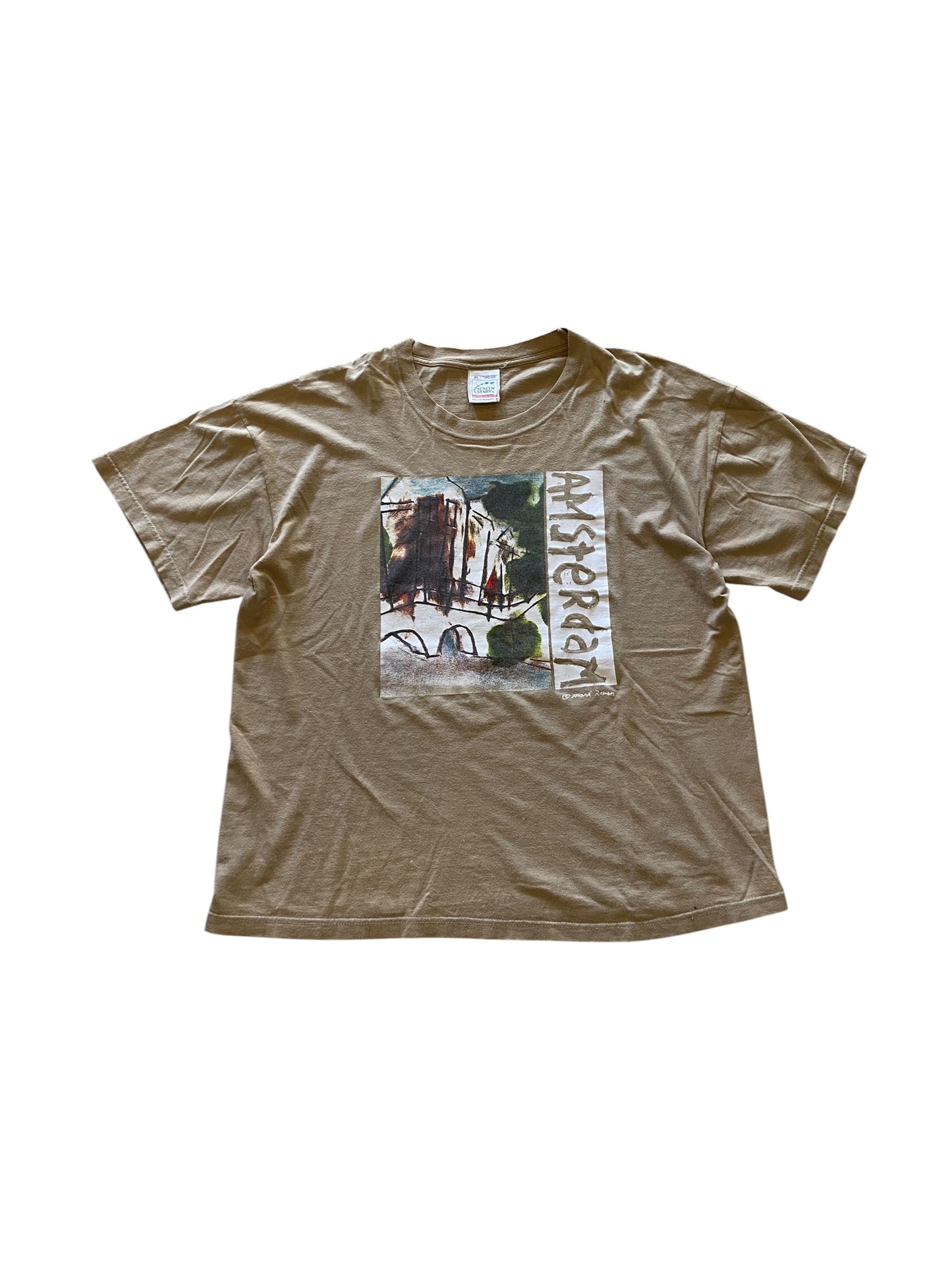 VTG 90s Mark Raven Amsterdam Art Tee Sz XL