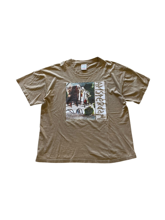 VTG 90s Mark Raven Amsterdam Art Tee Sz XL