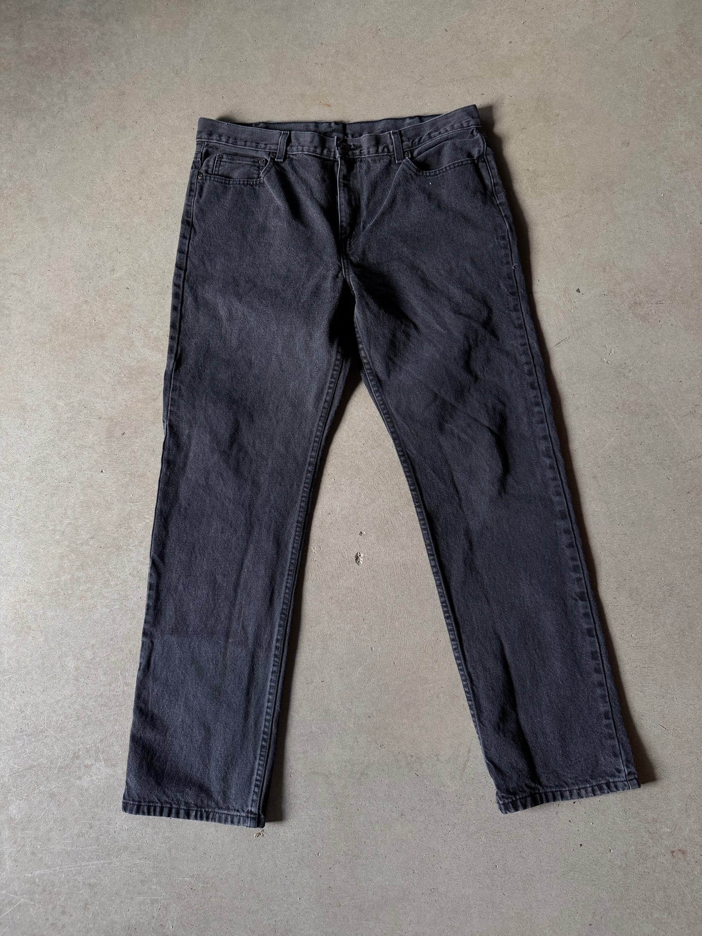 Faded Glory Black Denim Jeans Sz 38x34