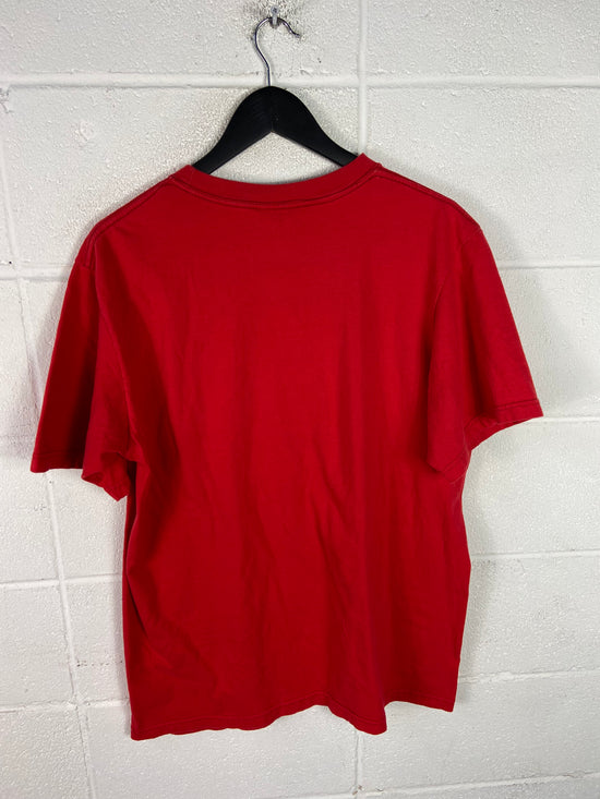 Y2K South Pole Classic Emblem Red Tee Sz L