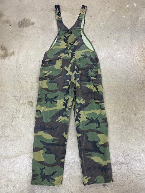 Vtg Liberty Camo Double Knee Overalls Sz 40